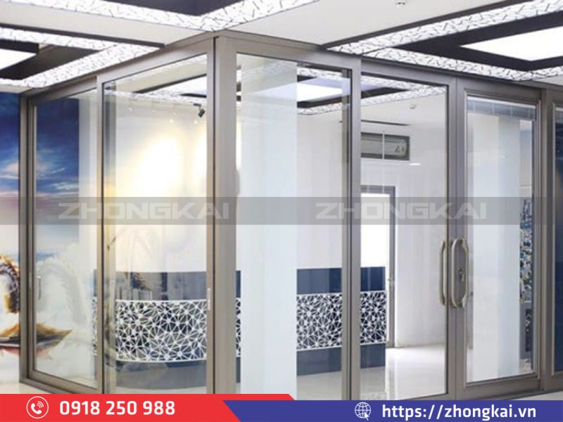 Hệ nhôm lắp ở công trình hiện đại