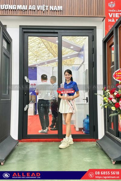 Cửa trượt quay 2 cánh AGS 100 Plus