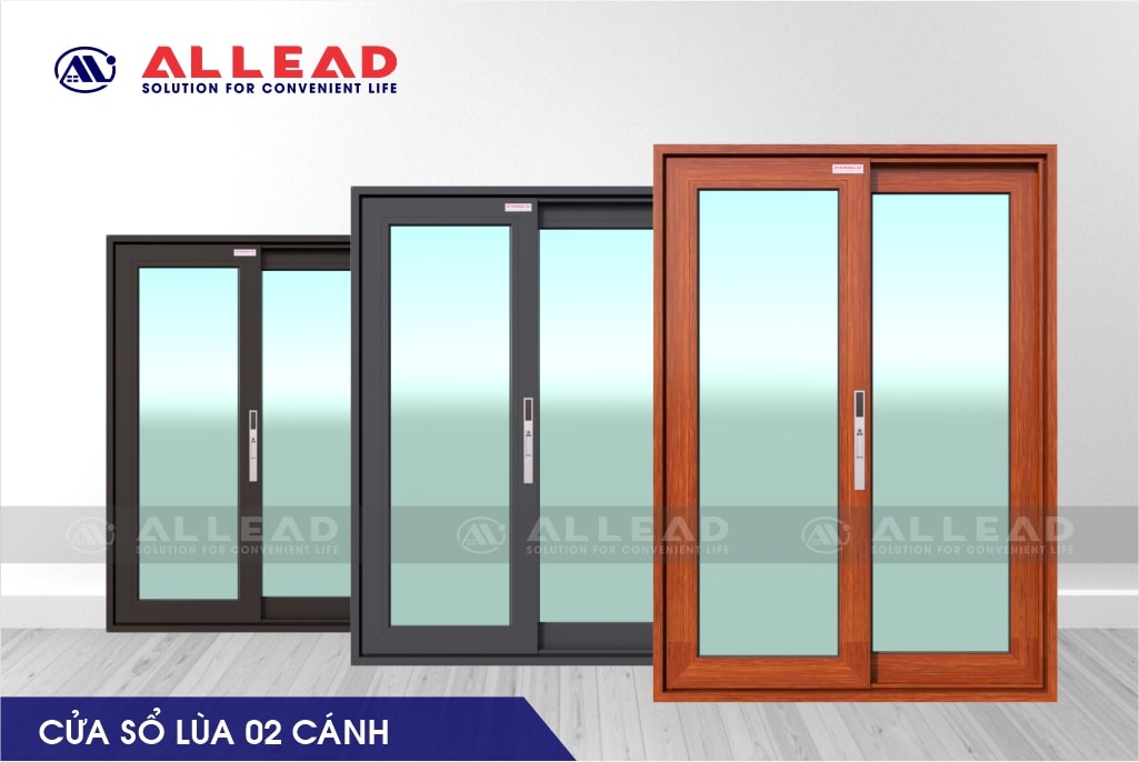 Cửa sổ lùa 2 cánh hệ ECO55