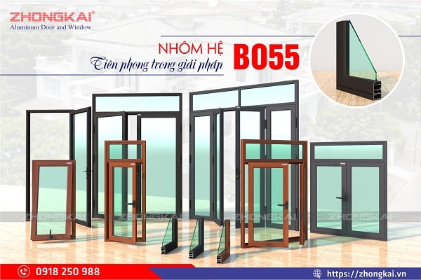 Ưu nhược điểm của cửa nhôm hệ 55 vát cạnh bạn cần biết